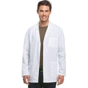 Dickies 81404 Men's 31" Four Pocket Lab Coat White
